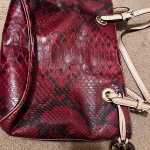 Michael kors snake skin purple unique bag